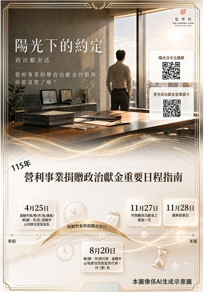 陽光下的約定-政治獻金法